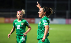 Katie McCabe celebrates scoring her side’s first goal from a penalty 25/10/2024