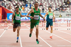 Thomas Barr crosses the finish line on the way to finishing second to qualify 27/9/2019