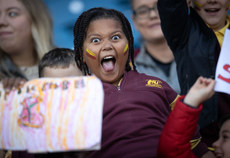 A Scoil Chiarain fan ahead of the finals 21/10/2024