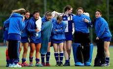 St. Andrew's players struggle to keep warm during the shootout 8/2/2019