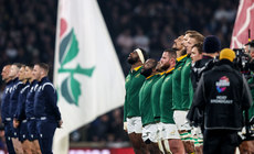 South African team during the national anthem 16/11/2024