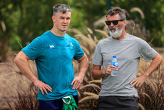 Johnny Sexton chats with Roy Keane 9/8/2023