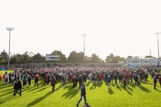 A view of the celebrations after the game 20/10/2024 