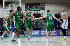 Aidan Igiehon and Sean Flood celebrate during the game 21/11/2024