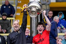 Jared Rushe and Niall murphy lift the cup 20/10/2024 