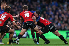 Robbie Henshaw is tackled by Kade Wolhuter 26/10/2024