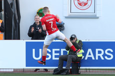 Conor McKendry celebrates scoring a goal 10/11/2024