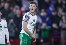 Cian Bargary celebrates after scoring his side's fifth goal of the match 18/10/2024