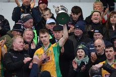 Dylan McHugh lifts the cup 27/10/2024