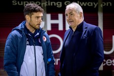 John Russell with John Caulfield before the game 25/10/2024