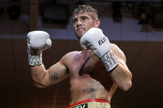 Joe Ward celebrates after the fight 18/10/2024