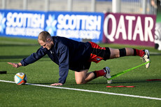 Aled Davies during the warm-up 19/10/2024