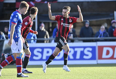 Jordan Stewart celebrates scoring 12/10/2024