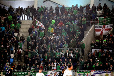 Northern Ireland fans watch on during the game  18/11/2024