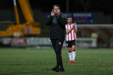 Ruaidhrí Higgins applauds the fans after the game 14/10/2024