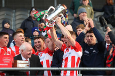 Ciaran O'Brien lifts the Sean Og Murphy Cup 20/10/2024 