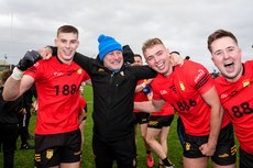 Charlie O`Connor, Conor Gray, Jack Hetherington and Paul Curran celebrate after the game 20/10/2024 