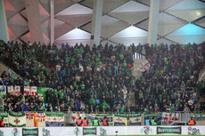 Northern Ireland fans watch on during the game  18/11/2024