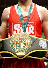 General view of an Irish Senior Boxing Championship belt 25/2/2011