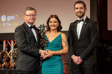 Intermediate Player of the Year Danielle Morrissey with Brian Molloy and Tom Parsons 15/11/2024