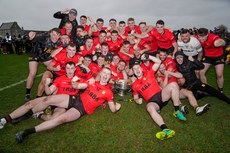 The Dunshaughlin team celebrate after the game 20/10/2024 