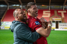 Henry Thomas and Max Douglas celebrate winning 18/10/2024