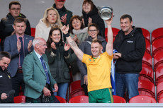 Enda Rowland lifting the Trophy 26/10/2024