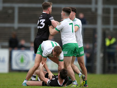 Tension rises between the Burren and Kilcoo players 13/10/2024