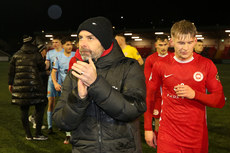 Tiernan Lynch applauds the fans after his last game in charge 19/11/2024