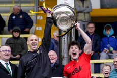 Jared Rushe and Niall murphy lift the cup 20/10/2024 