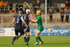 Tom Morrissey in action against Robert Mabon and Conor Cormack 26/10/2024