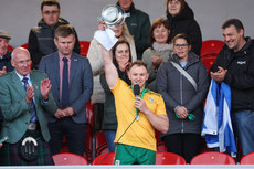 Enda Rowland lifting the Trophy 26/10/2024