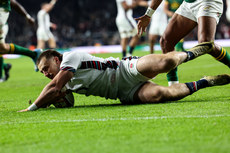 Ollie Sleightholme scores a try 16/11/2024