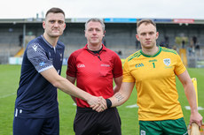 Robert Mabon, referee Shane Hynes and Enda Rowland 26/10/2024