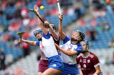 Carrie Dolan competes in the air against Bevin Bowdren and Keeley Corbett 7/7/2024