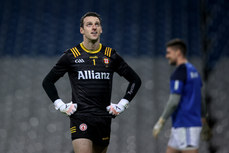 Niall Morgan looks up to the big screen replay during the penalty shootout 19/10/2024