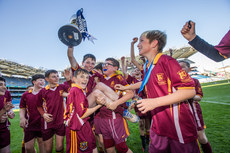 Sean McGrath is lifted by teammates Brandon Kelly and Brodie Ellis after winning the final 21/10/2024