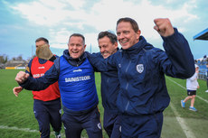 Michael Kavanagh with his backroom staff at the final whistle 26/10/2024