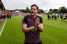 Jamie Gullan celebrates after the game 3/6/2024