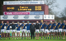 Loughrea line up for the national anthem 10/11/2024