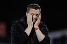 Jon Daly dejected after the game 18/10/2024