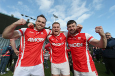 Luke Tracey, Cathal O'Giollain and Conor O'Brien celebrate winning 20/10/2024 