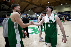 David Lehane and Rapolas Buivydas celebrate after the game 21/11/2024