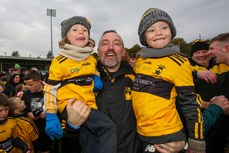 Brendan Devenney and family at the end of the game 13/10/2024