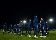 Dublin players inspect the pitch 6/3/2020
