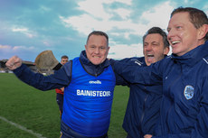 Michael Kavanagh with his backroom staff at the final whistle 26/10/2024