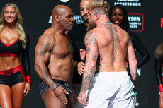 Mike Tyson and Jake Paul 14/11/2024