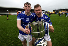 Daithi Barron and Brian O'Hanrahan celebrate with the trophy 27/10/2024