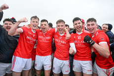 Conor Harley, Gavin Downey, Mark Richardson, Conor Daly and Caelim Keogh celebrate after the game 20/10/2024 