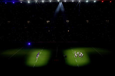 The All Blacks perform the Haka before the match 16/11/2024